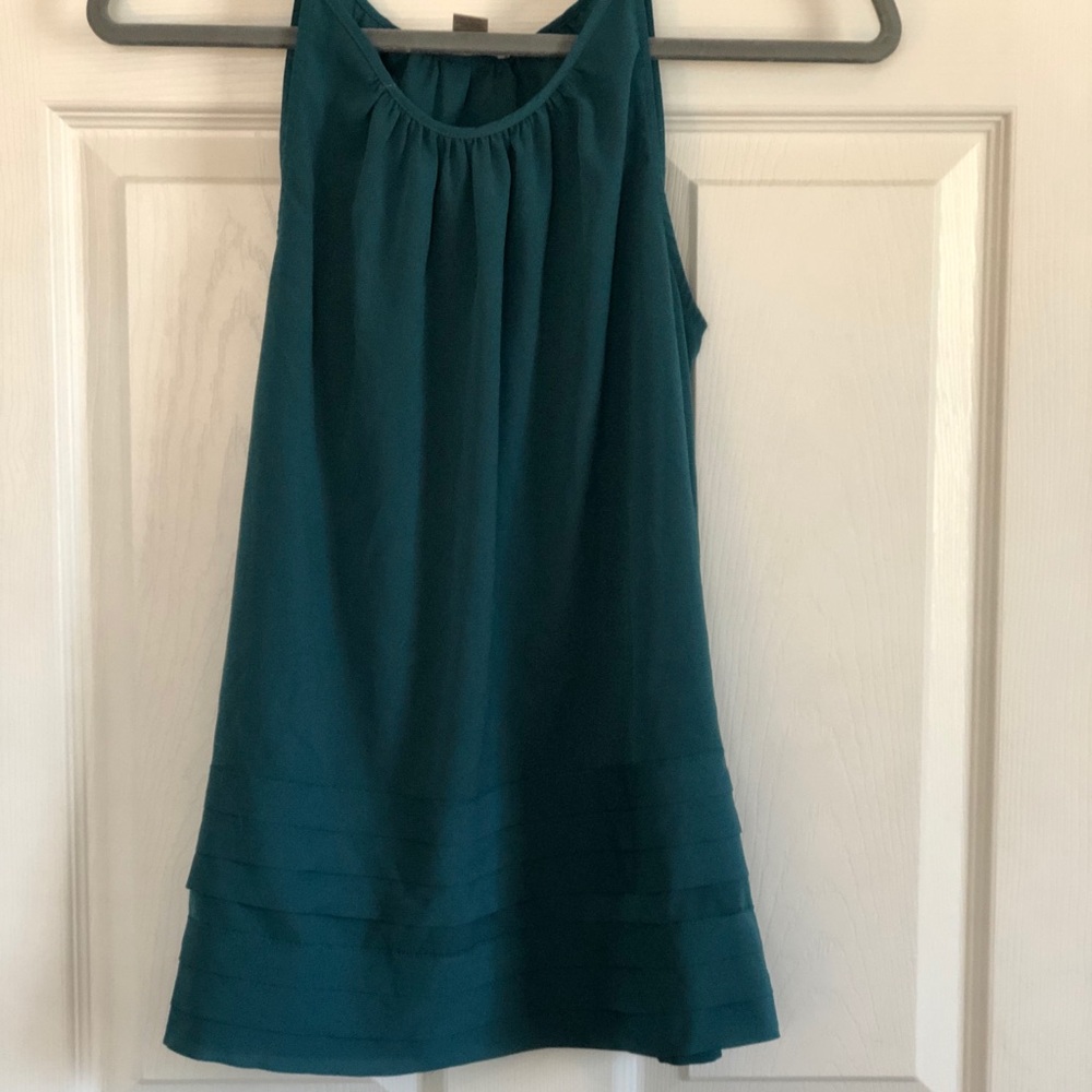 Loft halter blouse deep teal
